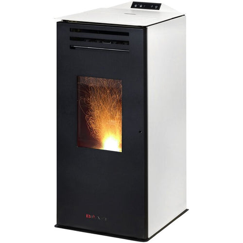 BLAZE Pelletöfen ANNA, 6,33 kw, WiFi-fähig – schwarz/weiß