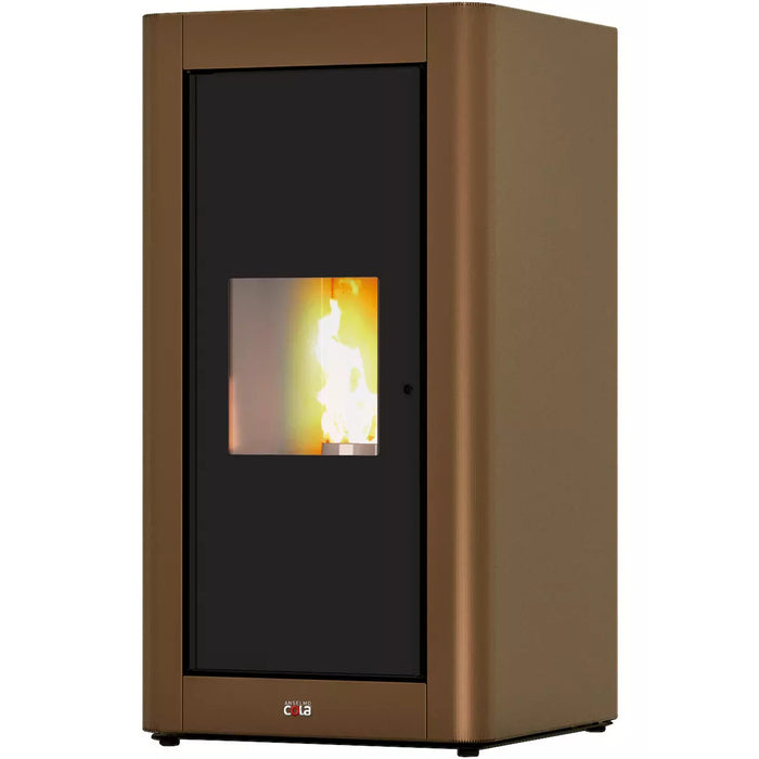 BLAZE Pelletöfen Pop, 12,7 kw, WiFi-fähig – schwarz/bronze