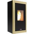 BLAZE Pelletöfen Urban, 6,33 kw, WiFi-fähig – schwarz/champagner