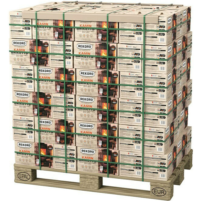 REKORD Braunkohlebriketts Palette Tüte, 900kg