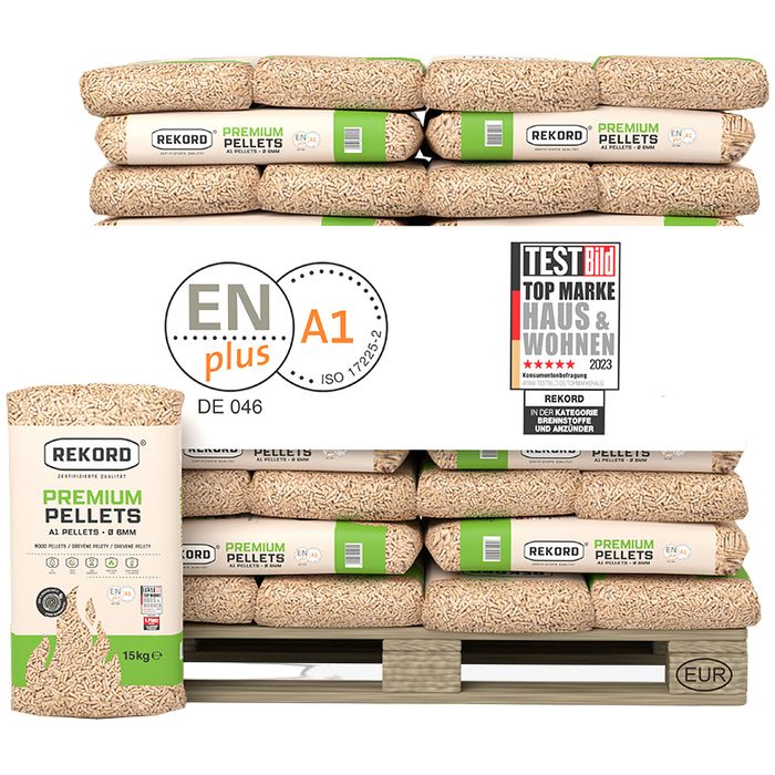 REKORD Premium Pellets ENplus A1, 990kg