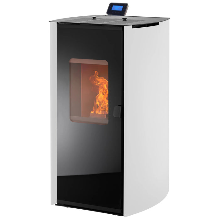 ROWI Pelletöfen HPO 9.2 Vetro, 8,14 kw, WiFi-fähig – schwarz/weiß