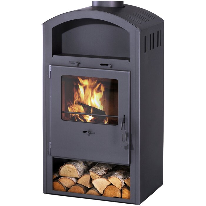 SCANDIA Kaminofen Ivona, Stahl, 6 kW – grau