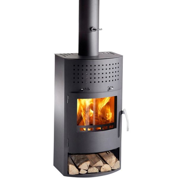 THERMIA Kaminofen Borneo Economic, Stahl, 6 kW – grau