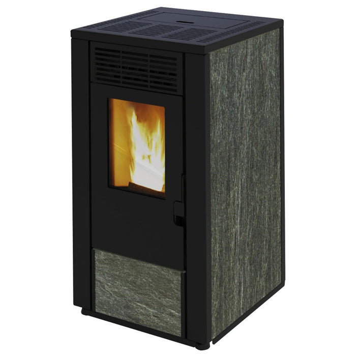 WESTMINSTER Pelletöfen WPO 7G, 8,2 kW, Naturstein – schwarz/grau