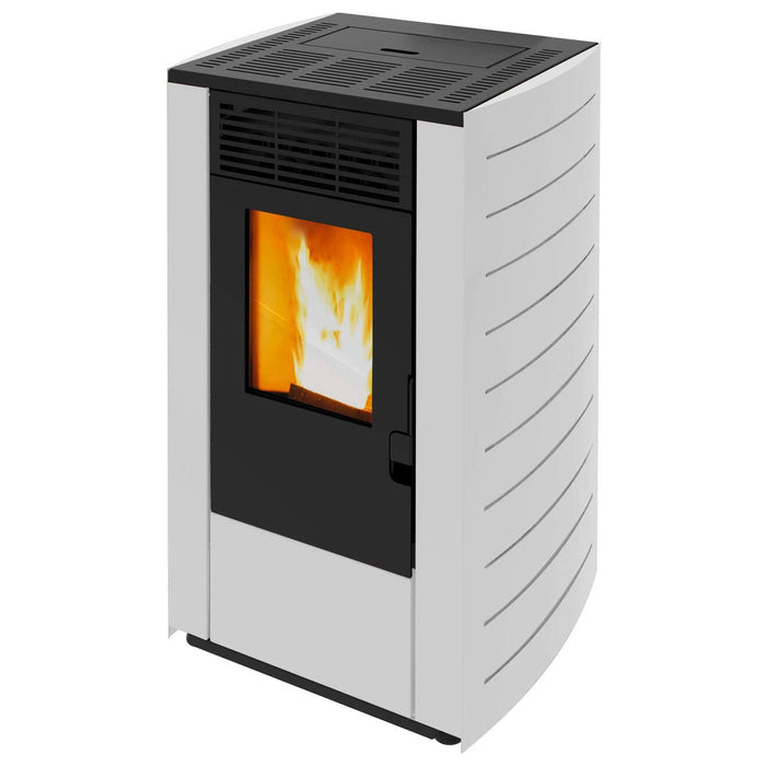 WESTMINSTER Pelletöfen WPO 7R, 8,2 kW – schwarz/weiß